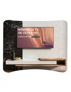 Photo d'un Photocall Tubulaire Taille Small 250x230cm - Textile Chaussette 2